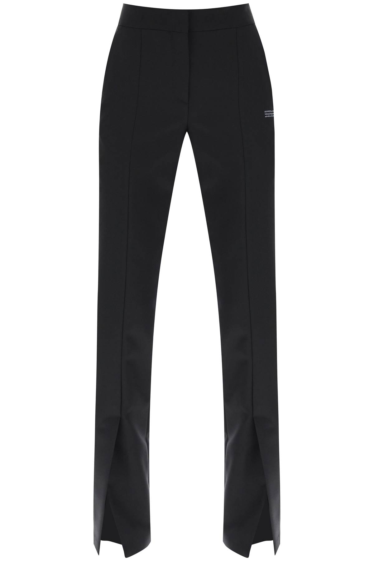 Shop Off-white Corporate Tailoring Pants In Black/black