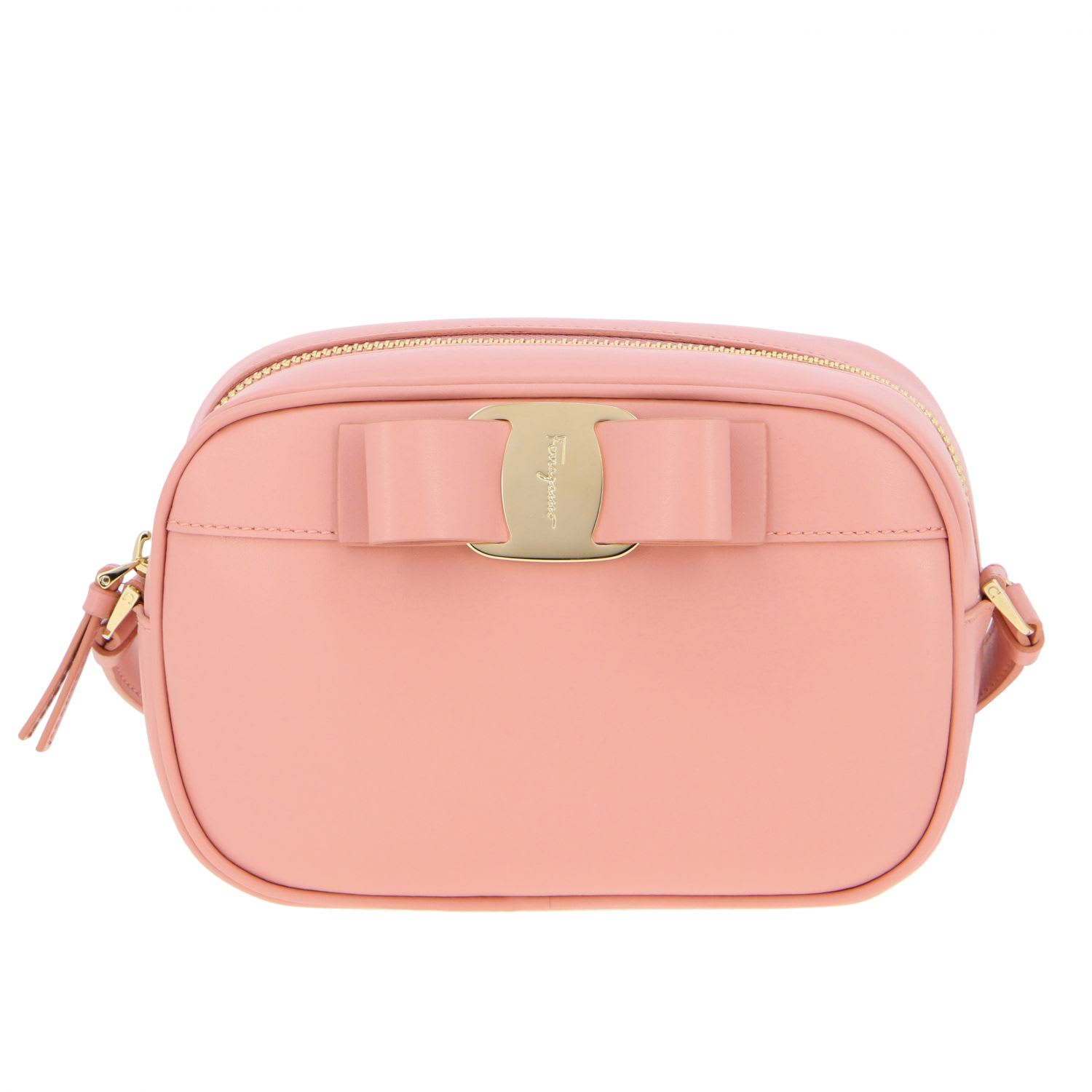 Ferragamo Mini Bag Salavatore  Vara Bag In Leather With Bow In Pink