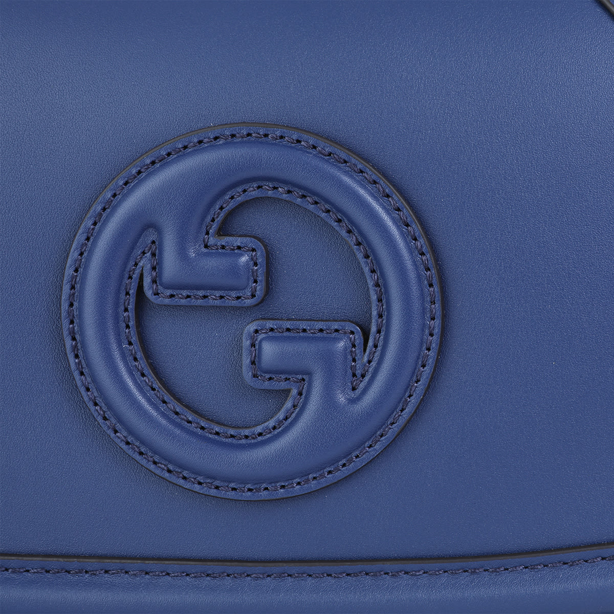 Gucci Blue Leather Blondie Shoulder Bag