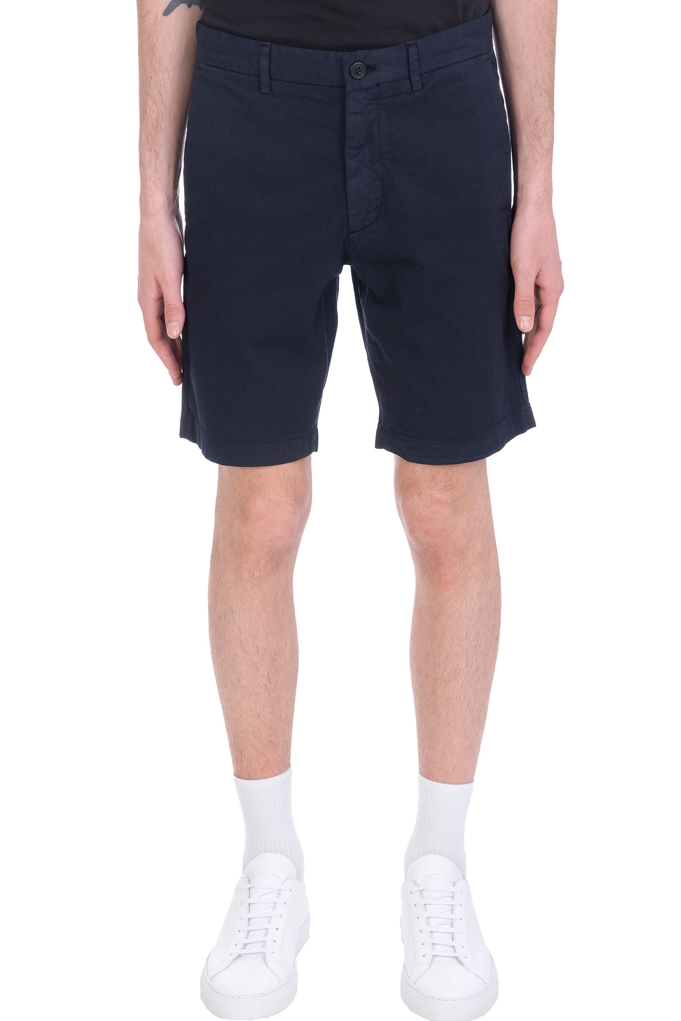 Theory Shorts In Blue Cotton
