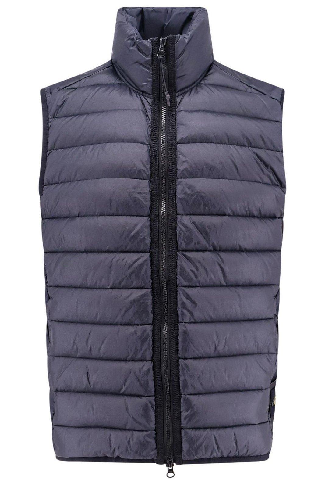 Logo Patch Zip-up Gilet