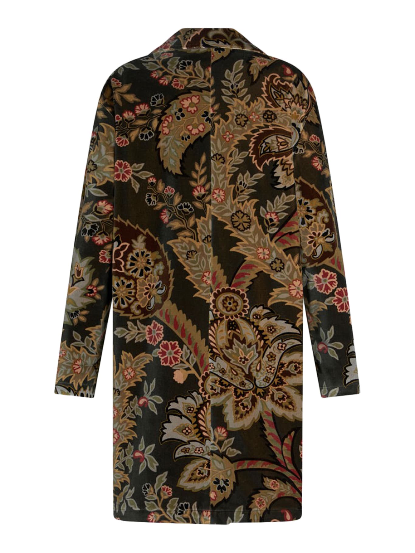 Shop Etro Coat In Multi