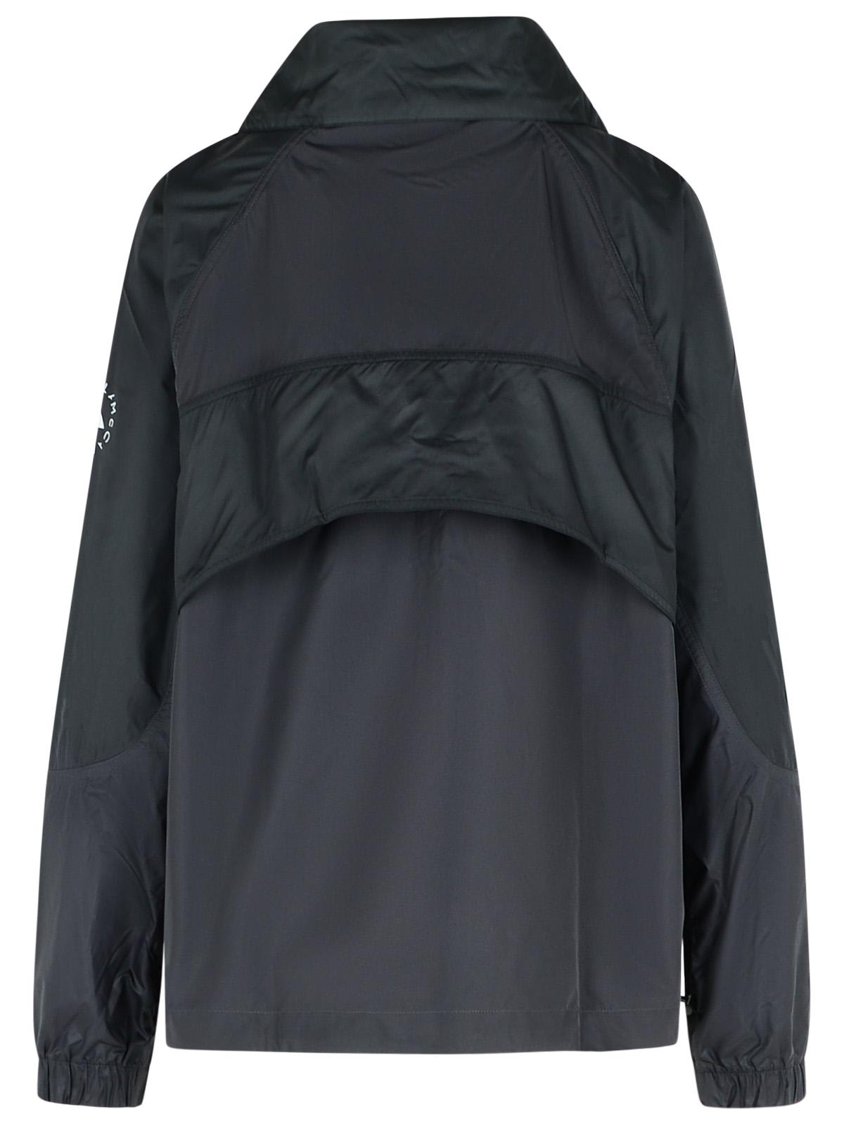 Shop Adidas By Stella Mccartney Black Polyester Jacket