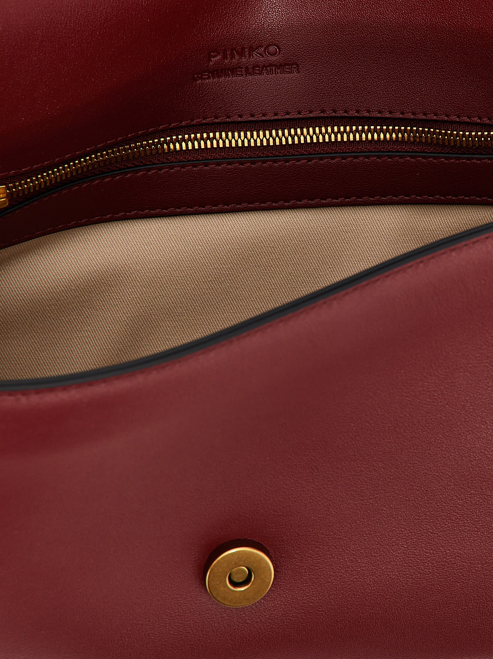 Pinko Love One Mini Crossbody Bags Bordeaux In Bordeaux