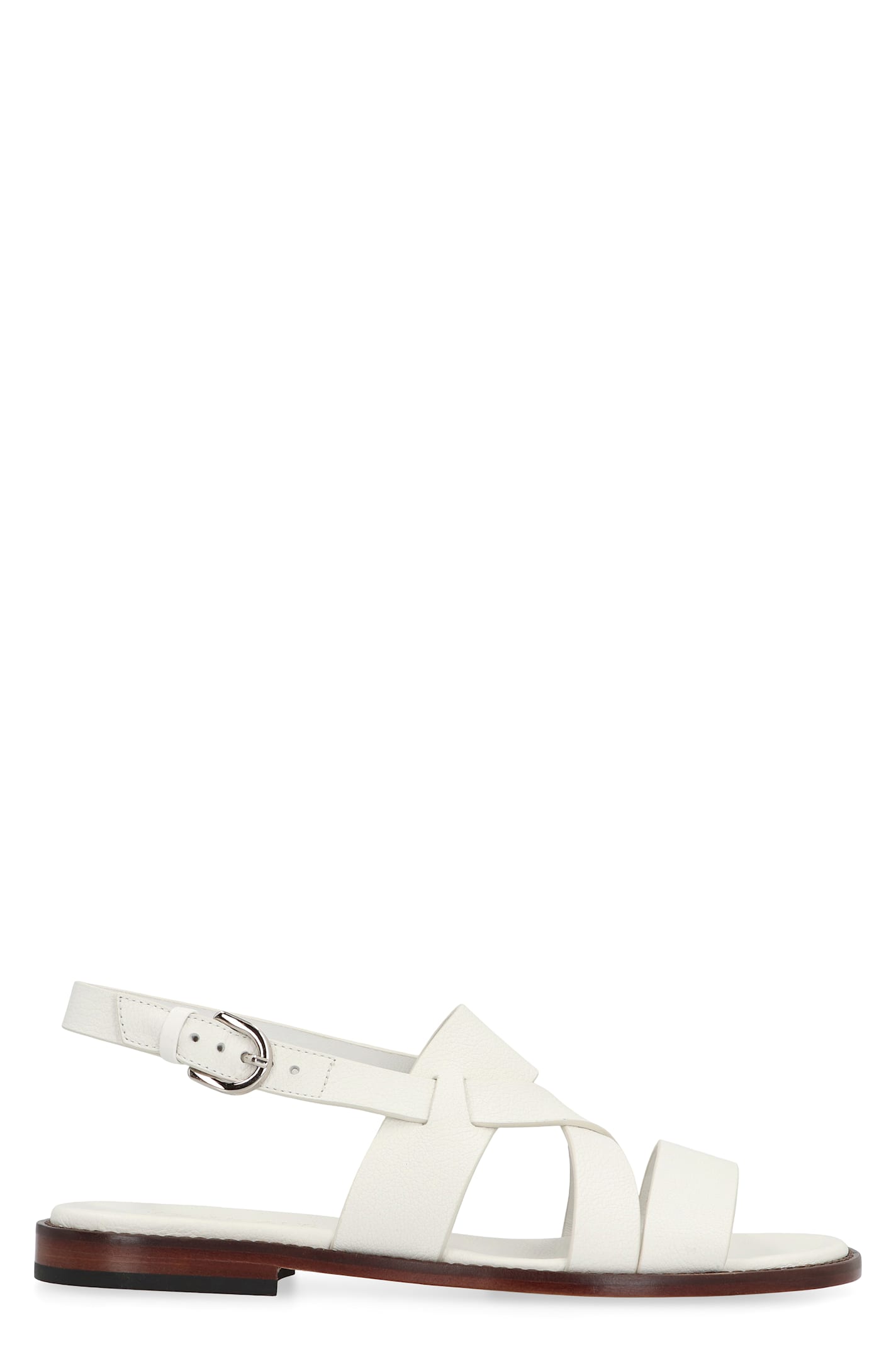 DOUCAL'S TROPIC LEATHER SANDALS