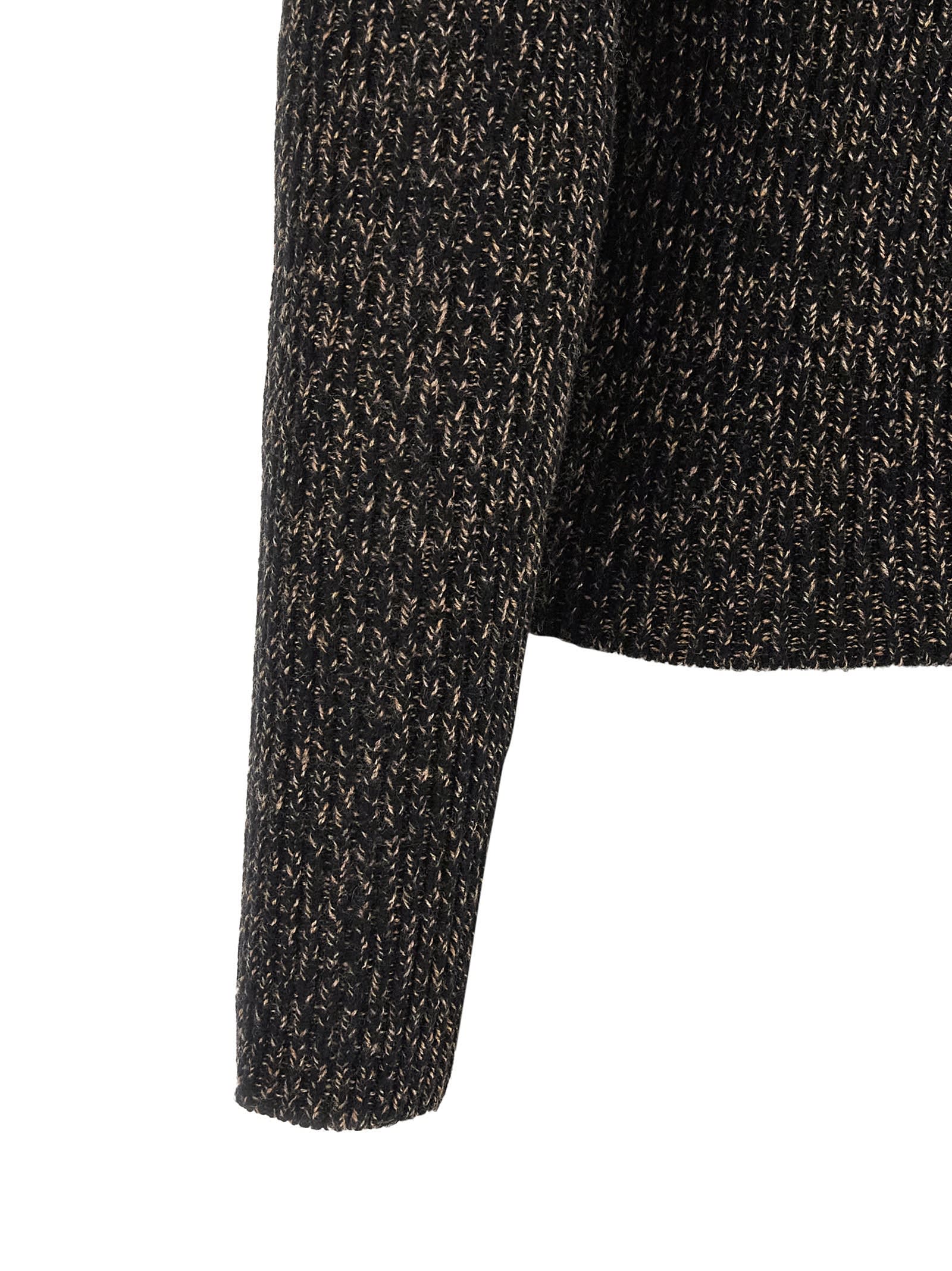 Max Mara Azulene1234 Turtleneck Sweater In Black