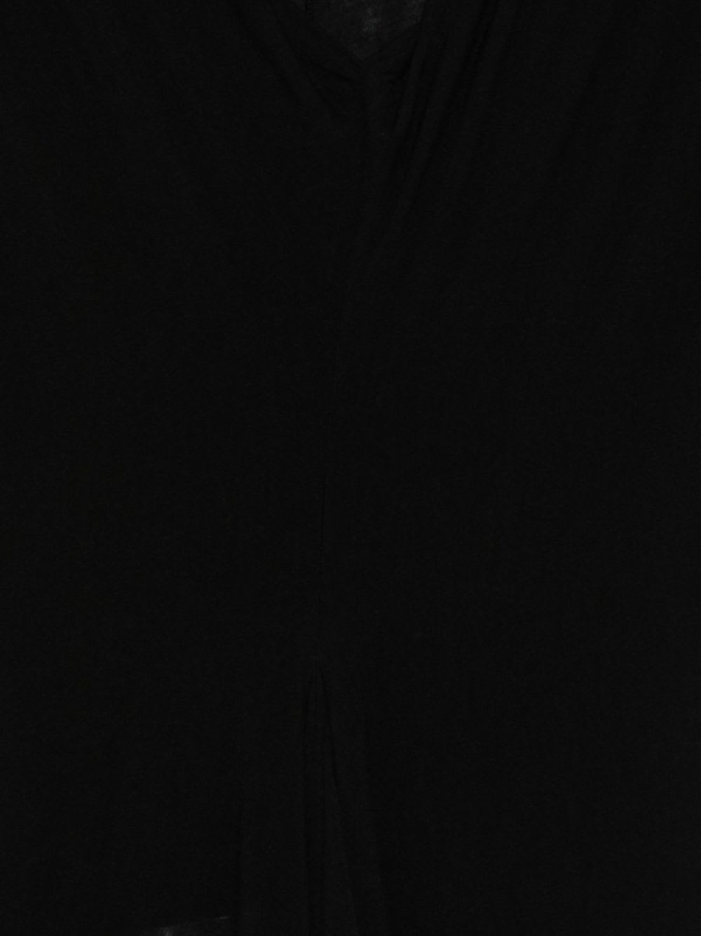 Amen Top Black V-neck Shoulder Cut-outs In Animal Print