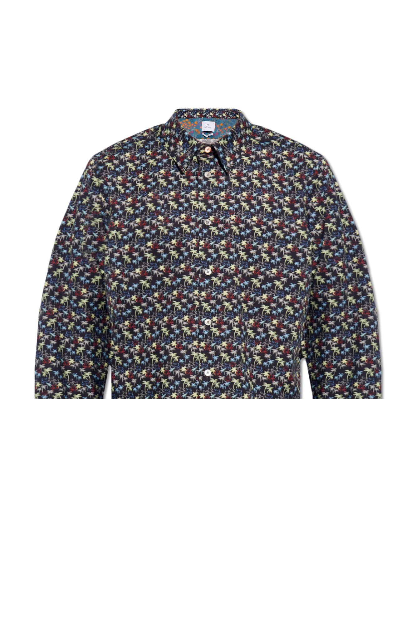 Paul Smith Ps  Patterned Shirt In Black
