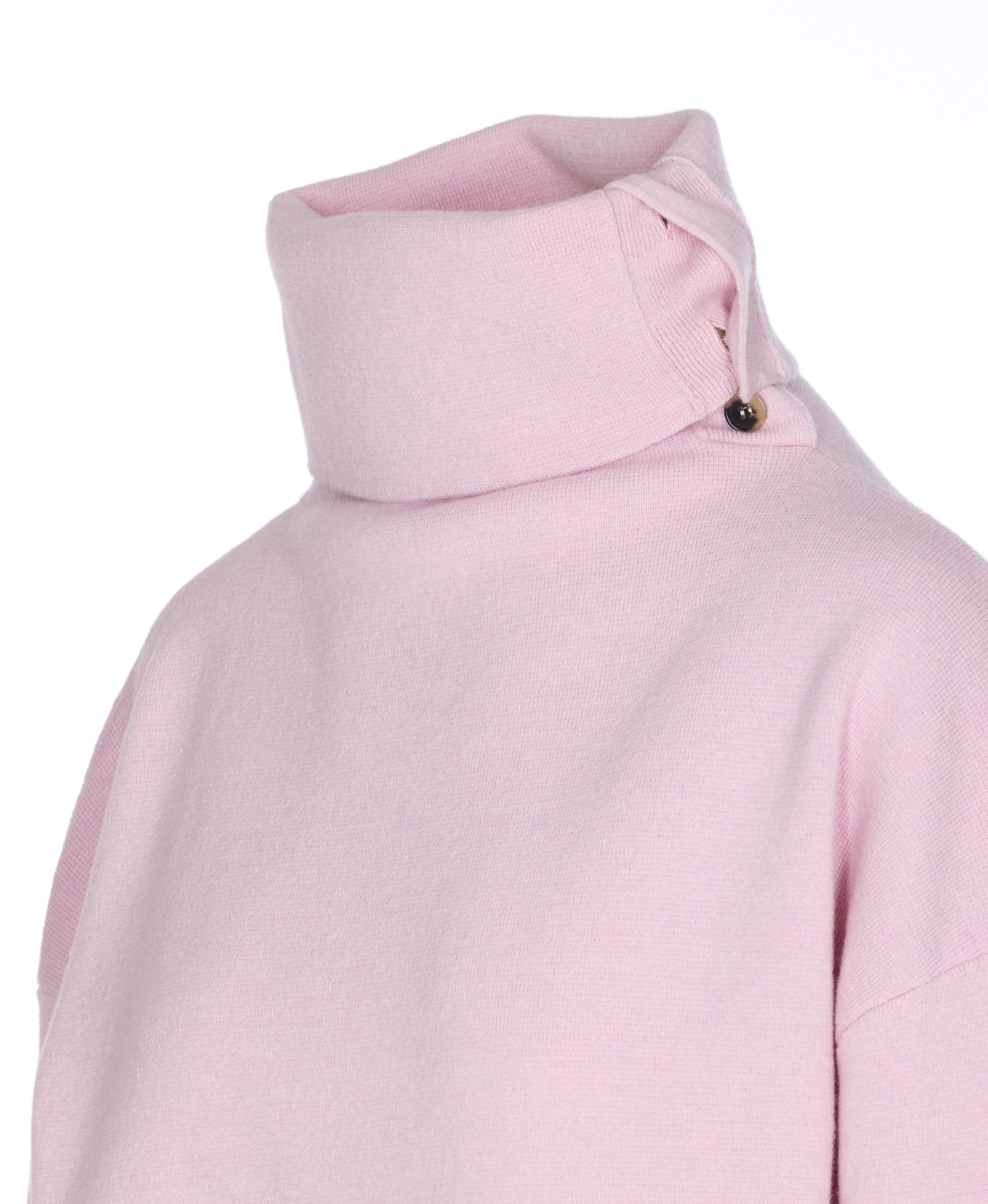 Haikure Cozy High Neck Long Sleeve Knitwear In Pink