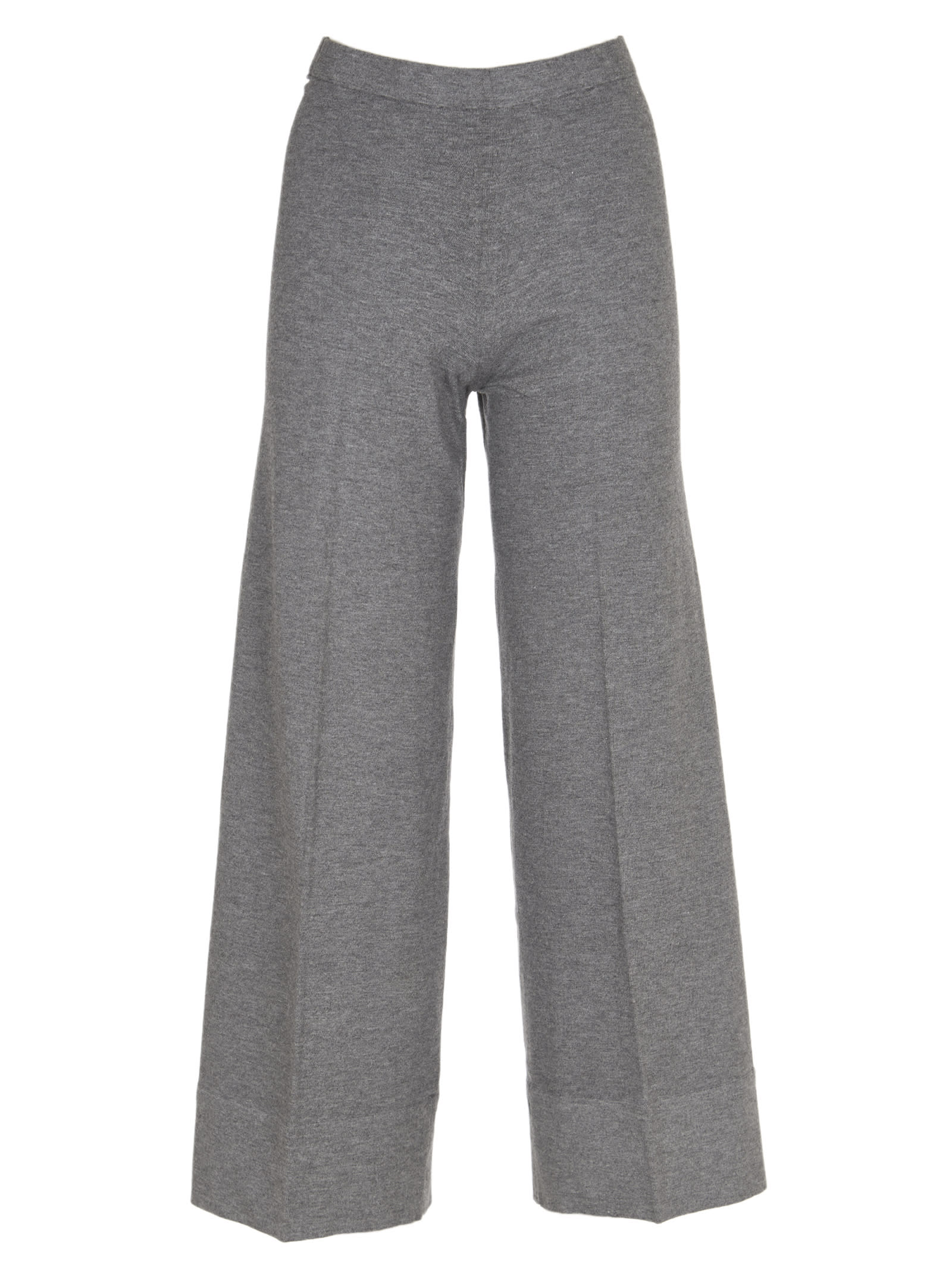 SEMICOUTURE Grey Palazzo Trousers
