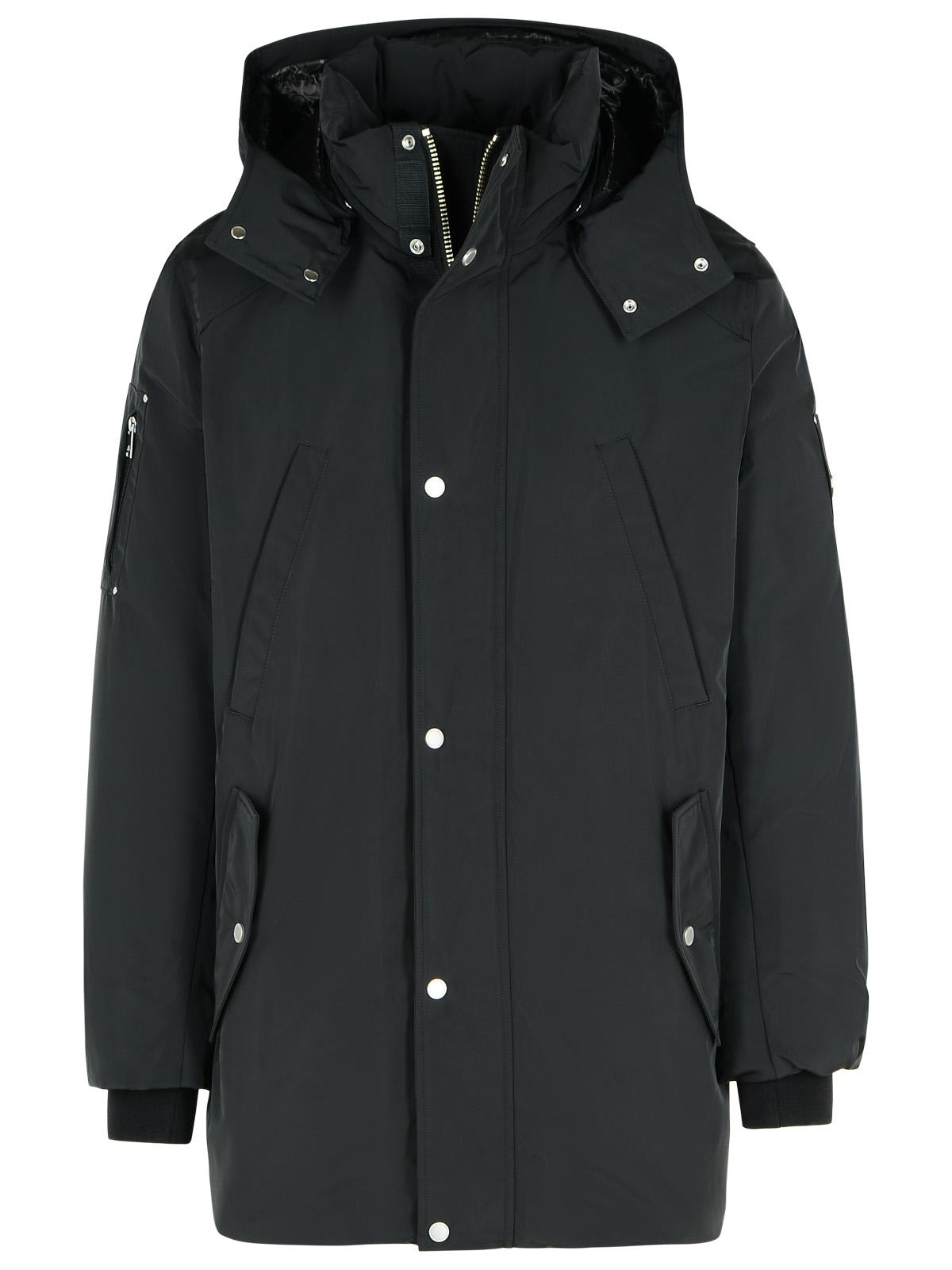 Shop Moose Knuckles Granite Peak Black Polyester Parka