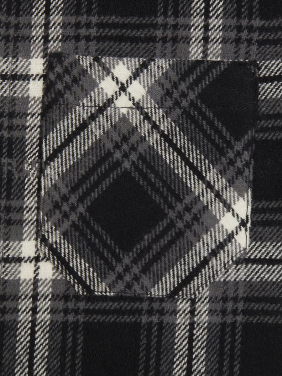 Off-white Camicia A Quadri In Black