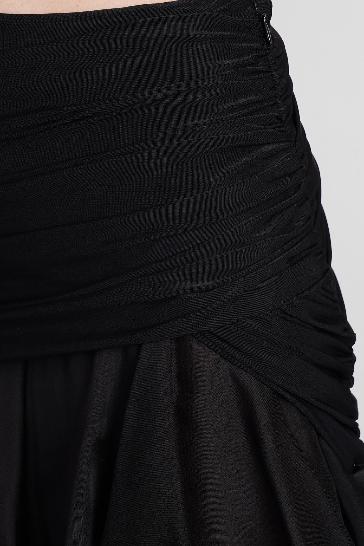 Shop Blumarine Skirt In Black Silk