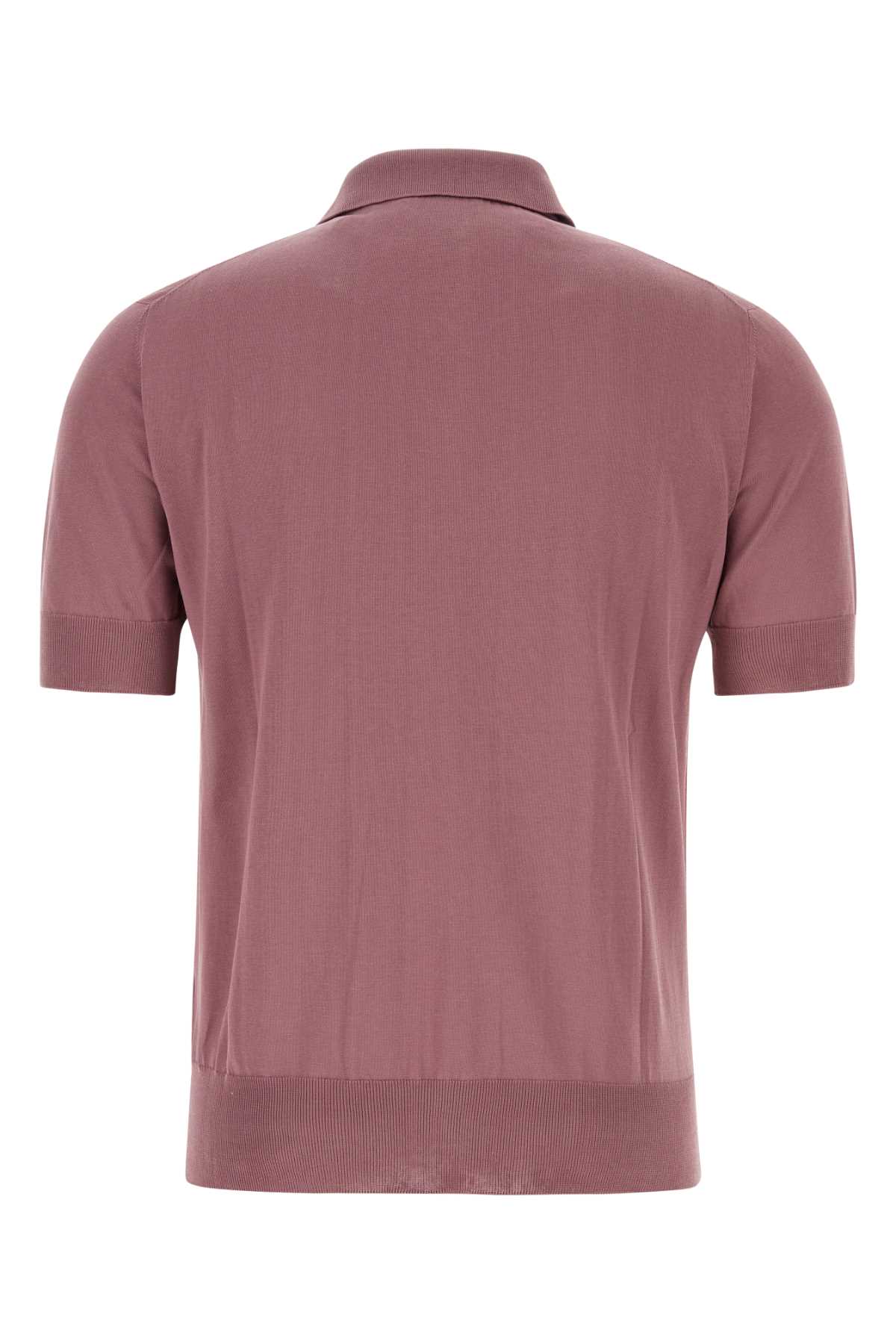 Pt01 Light Purple Cotton Polo Shirt In Rcipria