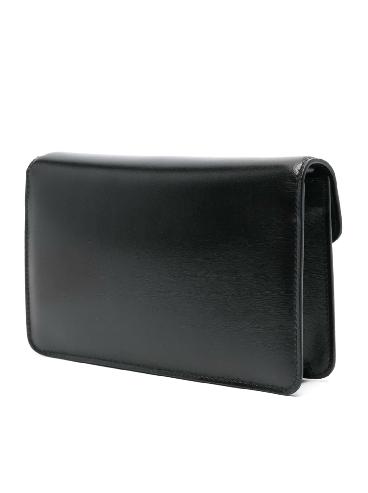 Shop Tom Ford Box Palmellato Small Shoulder Bag In Black