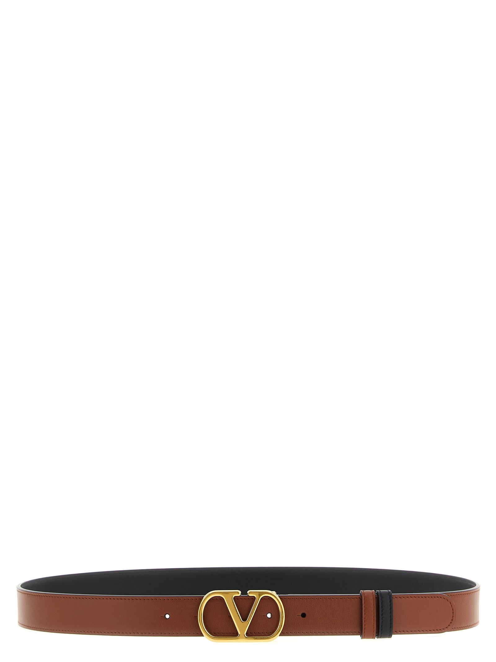 Valentino Garavani  Garavani Vlogo Reversible Belt In Brown