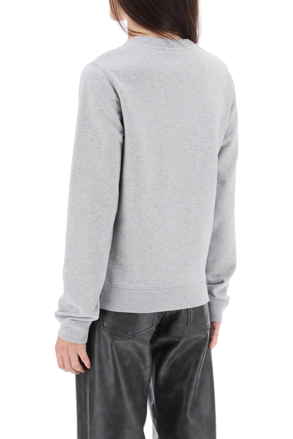 Shop Maison Kitsuné Dressed Fox Sweatshirt In Grey