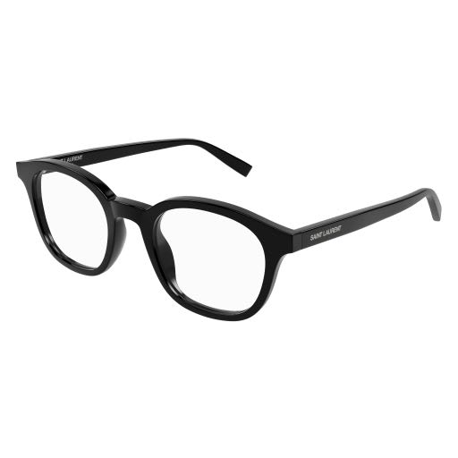 Shop Saint Laurent Sl 588 Eyewear In 001 Black Black Transpare