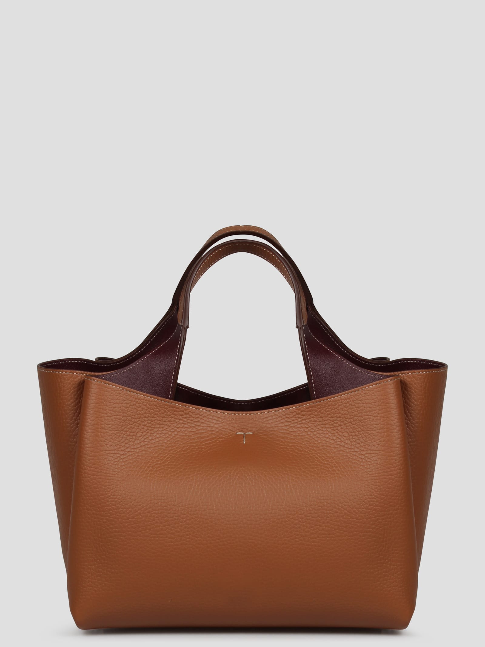 Shop Tod's Mini Tote Bag In Brown