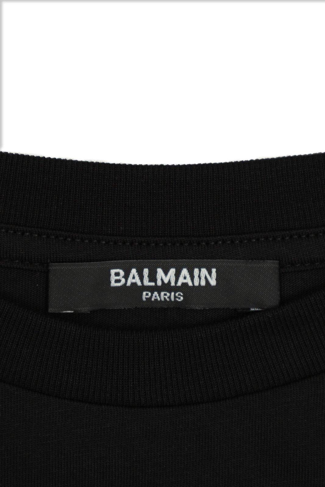 Balmain Logo-embellished Crewneck T-shirt In Black