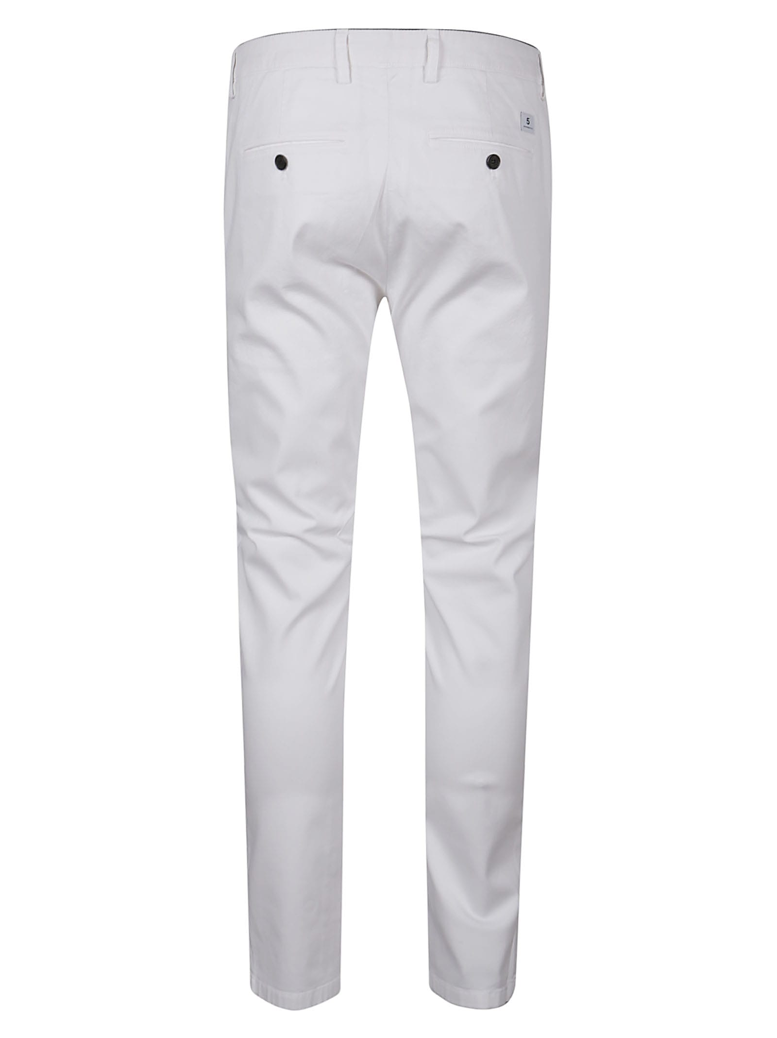 Shop Department Five Mike Chinos Superslim Pant In Bianco Ottico