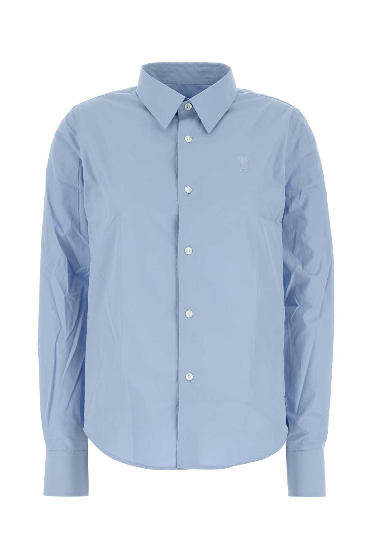 Light Blue Poplin Shirt