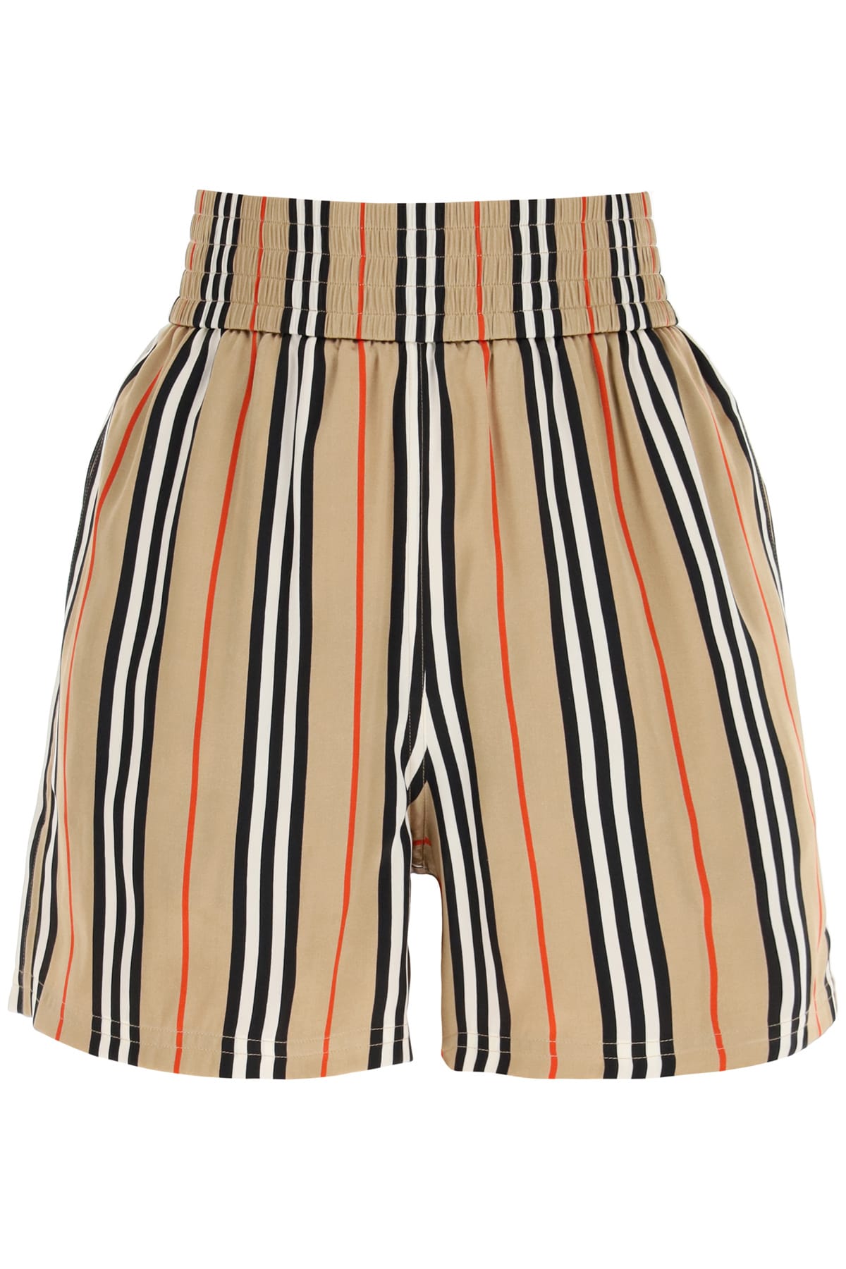 Burberry Marsett Striped Silk Shorts