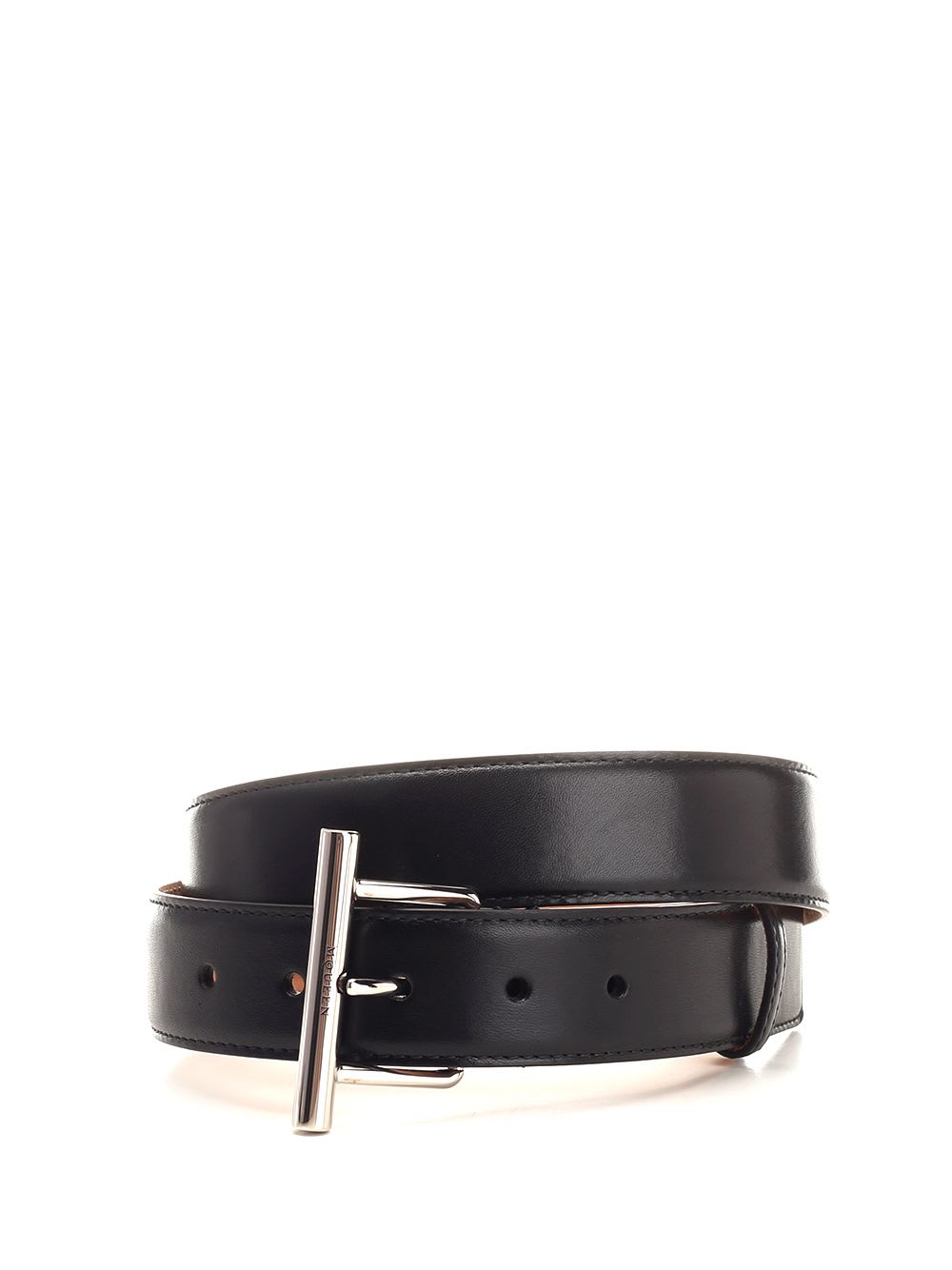 Black Leather Sling Belt