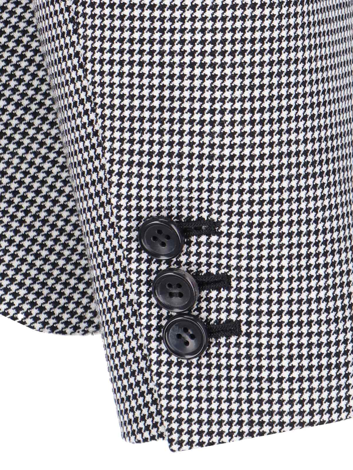 Comme Des Garçons Asymmetric Blazer With Notched Lapel Design In Blue