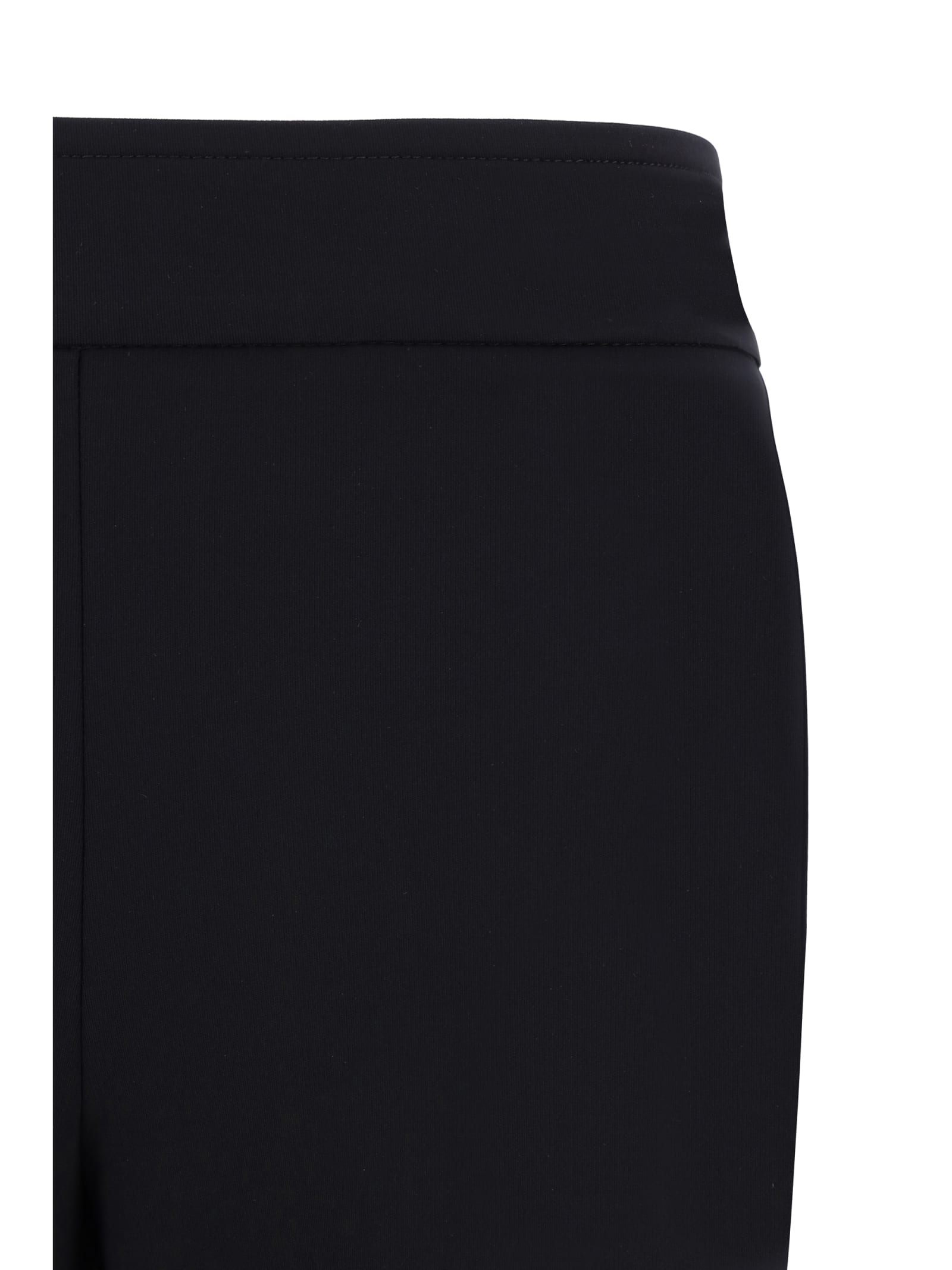 Avenue Montaigne Fitted Flared Trousers In Black