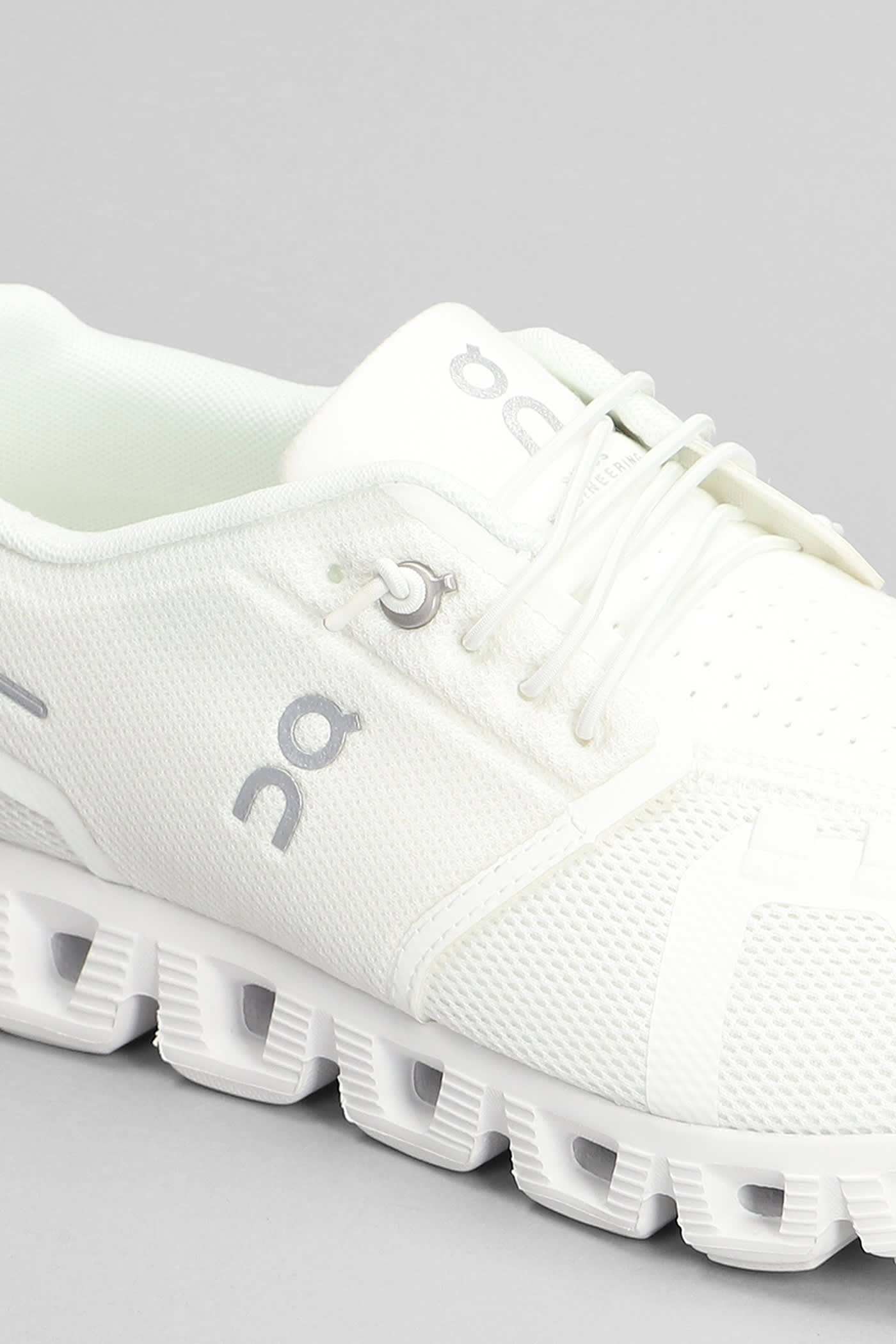 Shop On Cloud 5 Sneakers In White Polyester