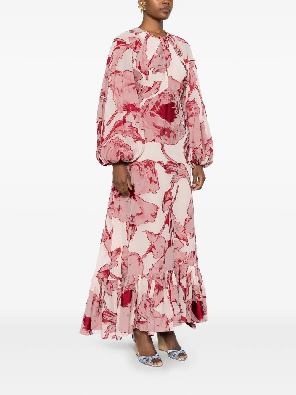 LA DOUBLEJ FLORAL MAXI DRESS 