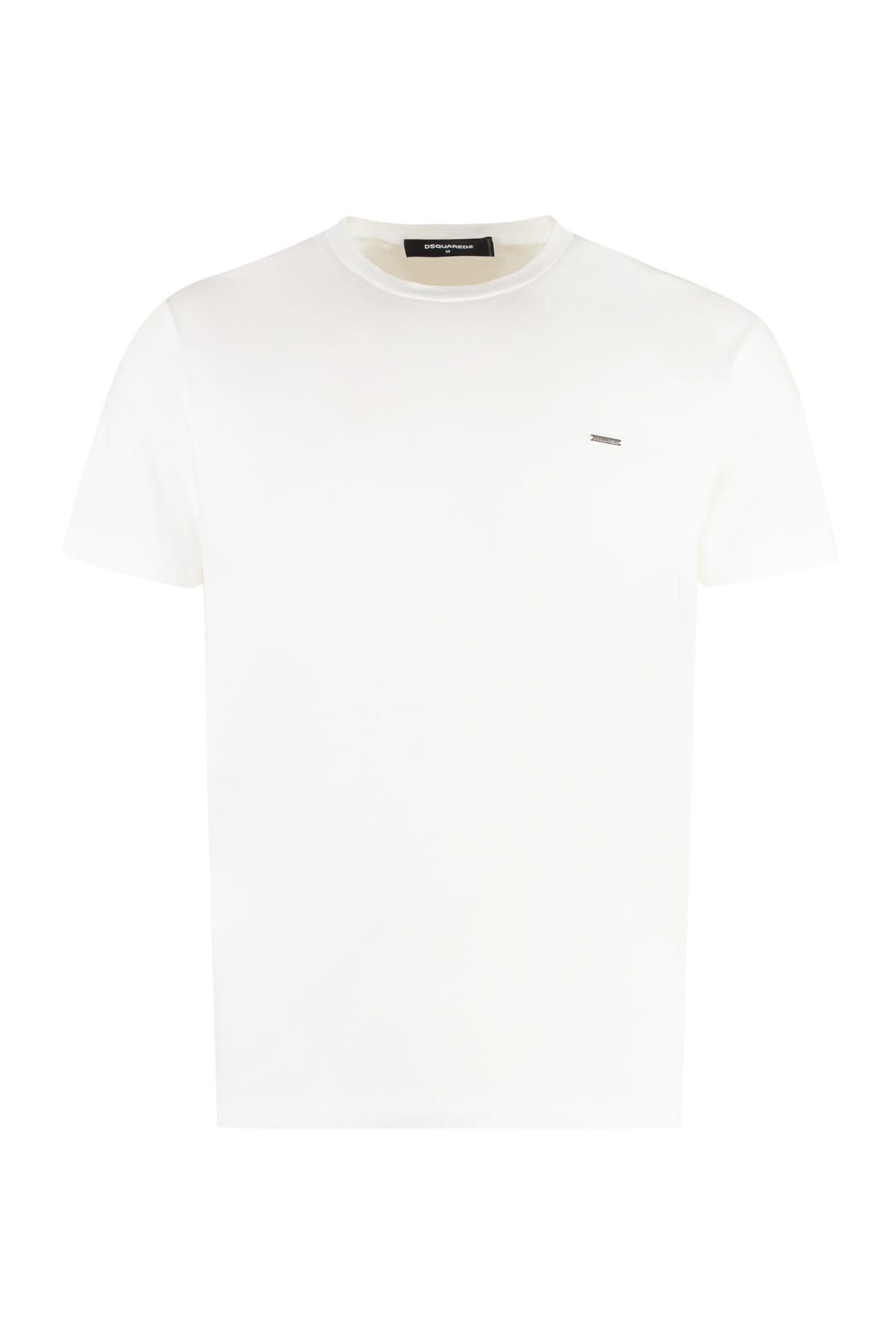 Shop Dsquared2 Cotton Crew-neck T-shirt In Bianco