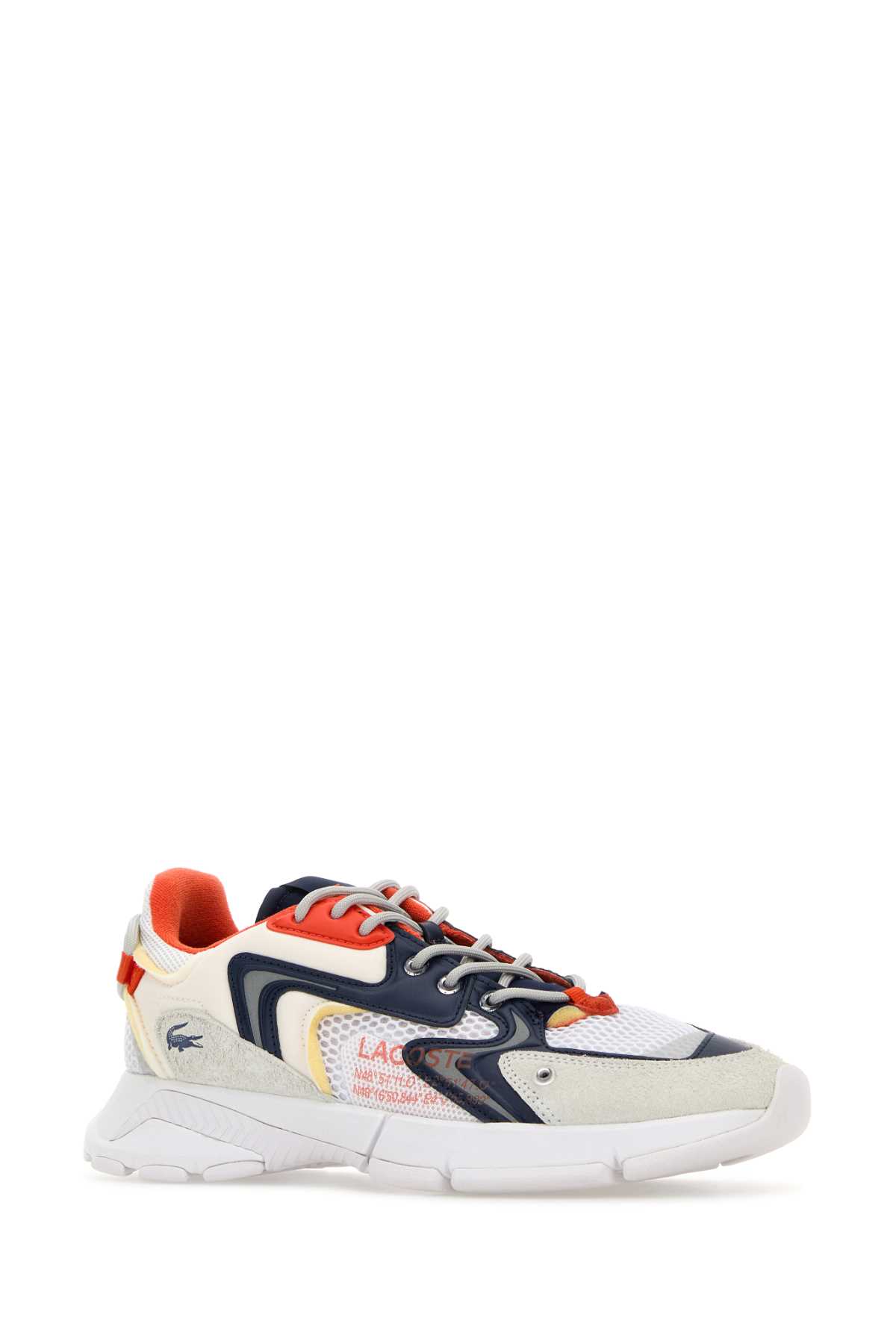 Shop Lacoste Multicolor Leather And Mesh L003 Neo Sneakers In 1u2