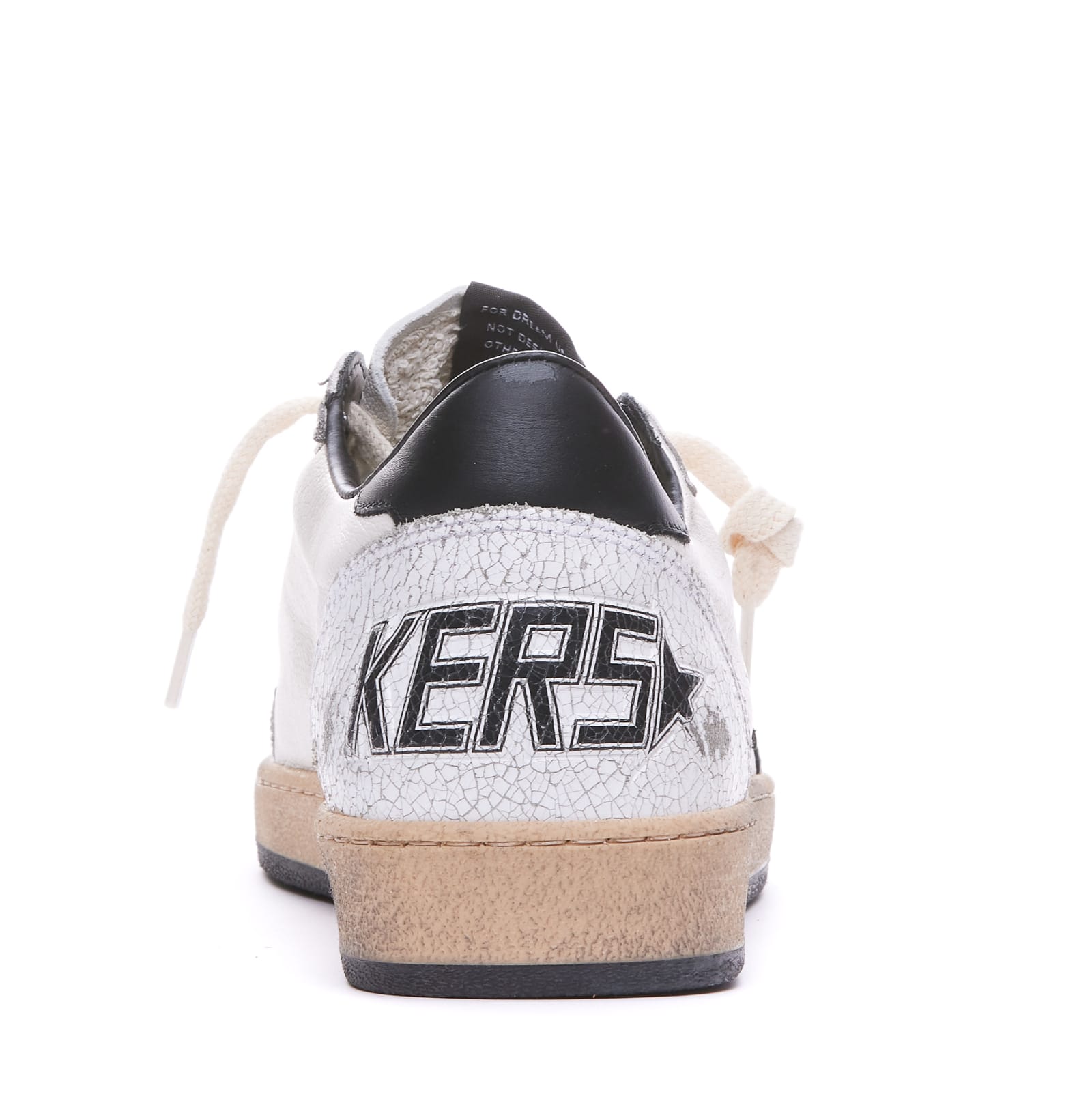 Shop Golden Goose Ball Star Sneakers In White/black