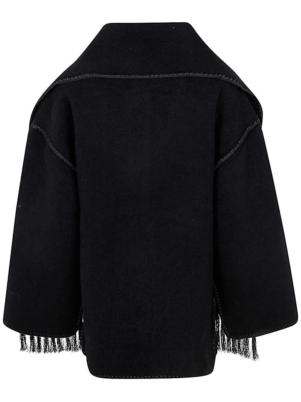 Shop Totême Embroidered Scarf Jacket In Black