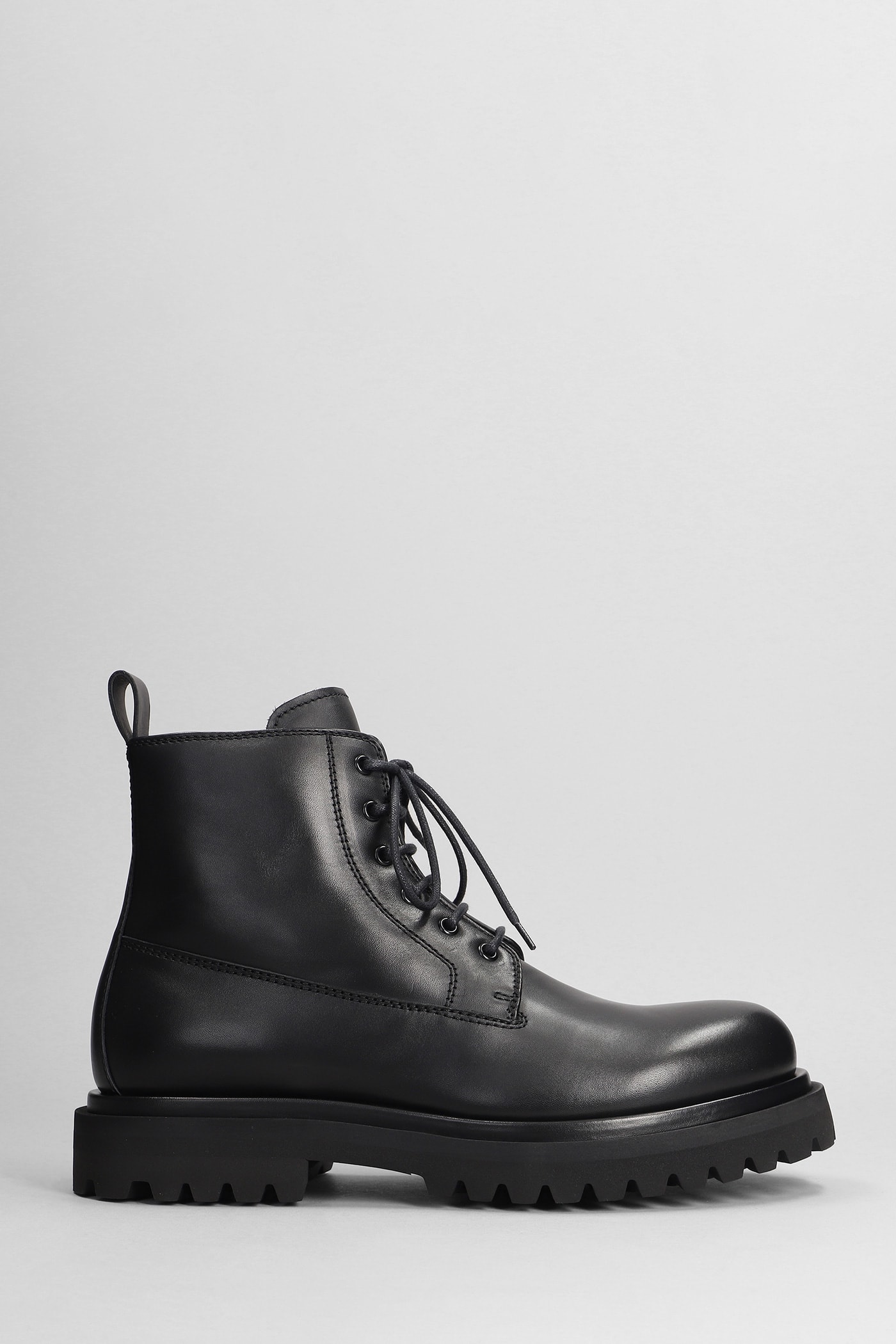 Eventual 020 Combat Boots In Black Leather