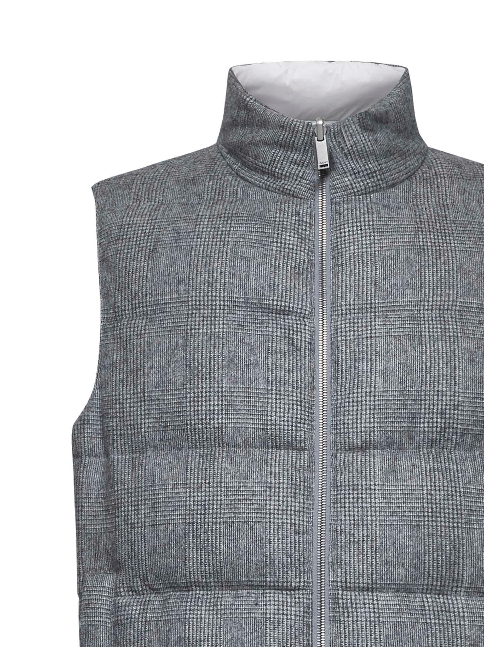 Shop Lardini Down Jacket In Grigio Antracite