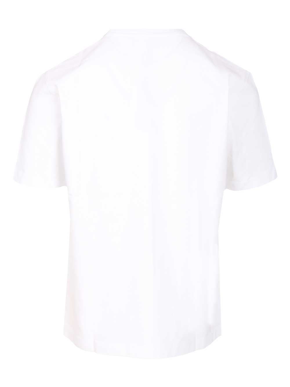 Maison Kitsuné White T-shirt With Logo Print In White