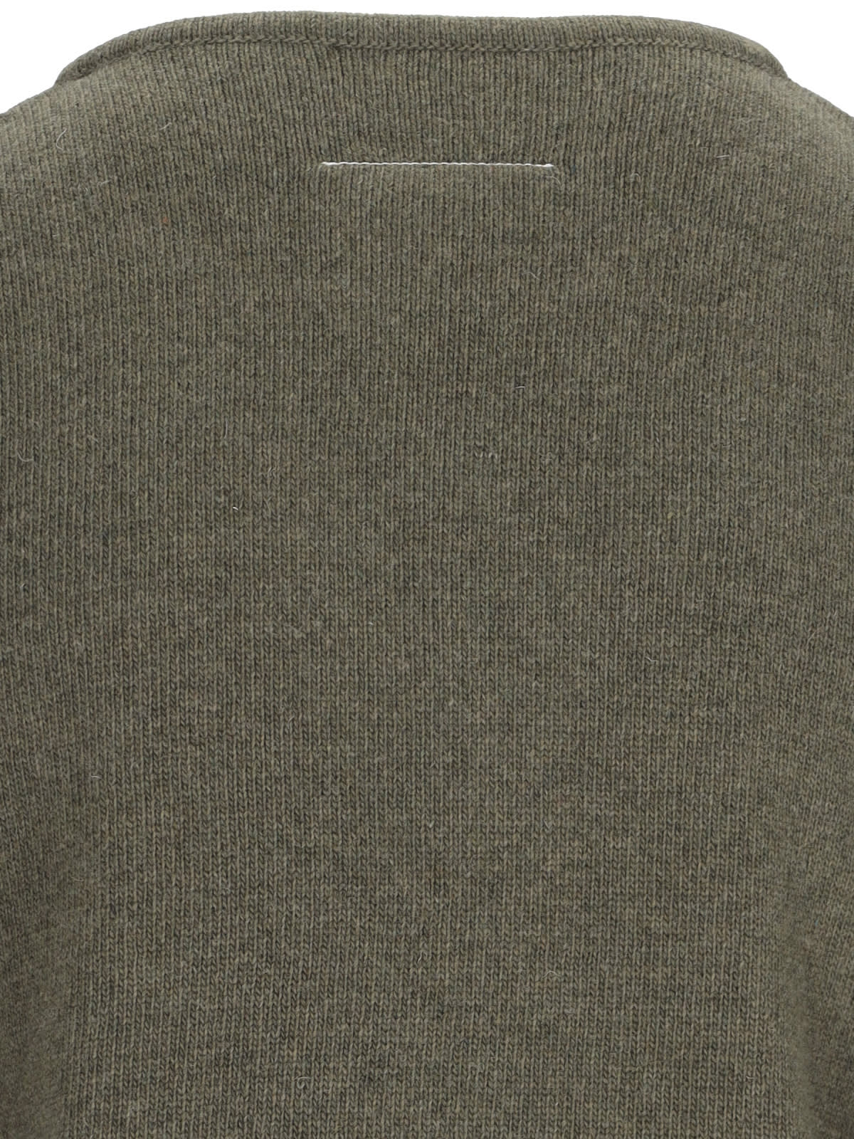 Shop Mm6 Maison Margiela Cut-out Detail Sweater In Green