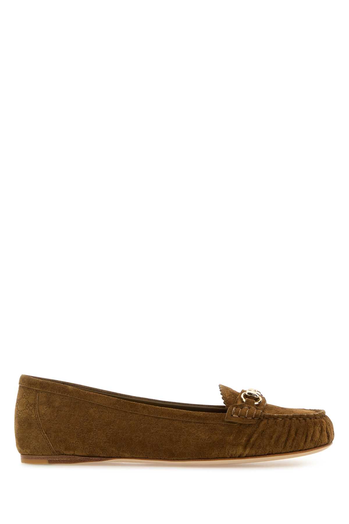 Camel Suede Loafers