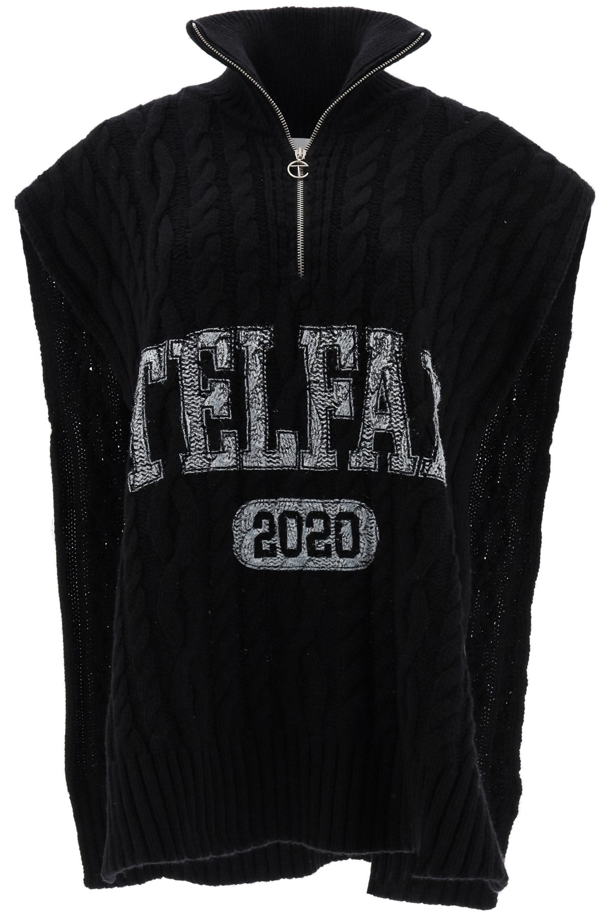 sleeveless cable knit