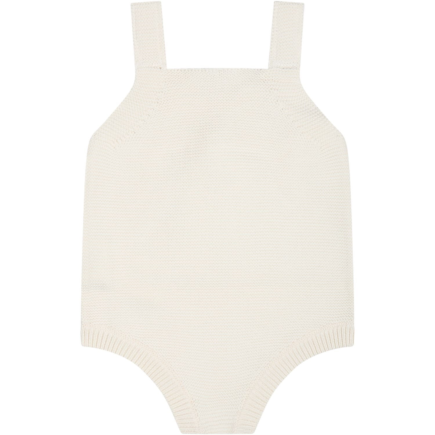 Shop Stella Mccartney Ivory Bodysuit For Babies With Ladybug
