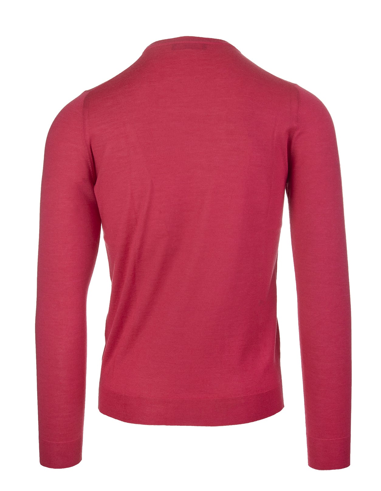 FEDELI FEDELI MAN ROUND NECK PULLOVER IN PINK CASHMERE AND SILK