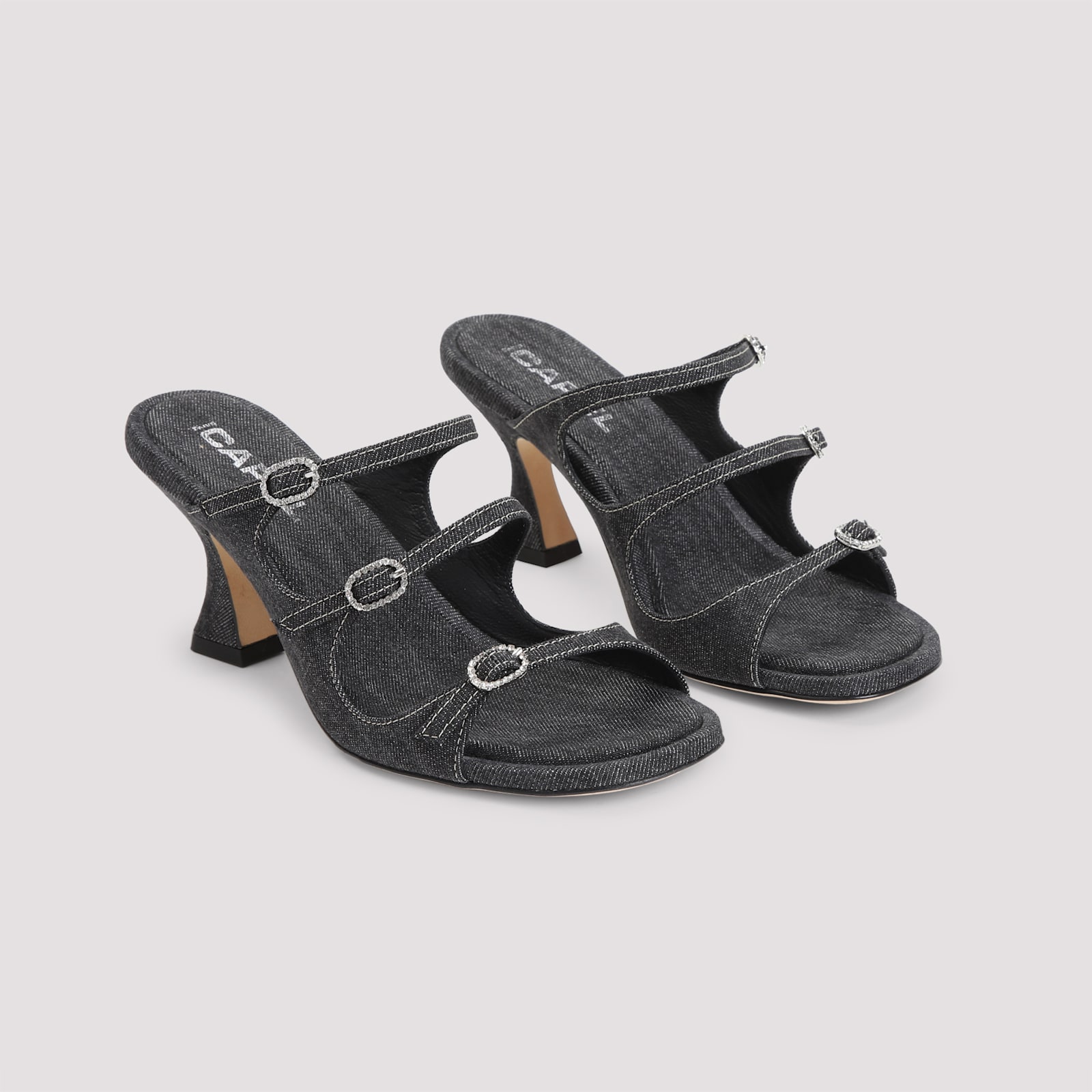 Shop Carel Kitty Mules In Black Jeans