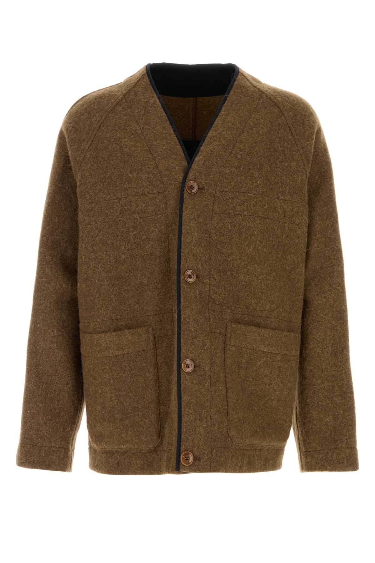 Brown Wool Blend Jacket