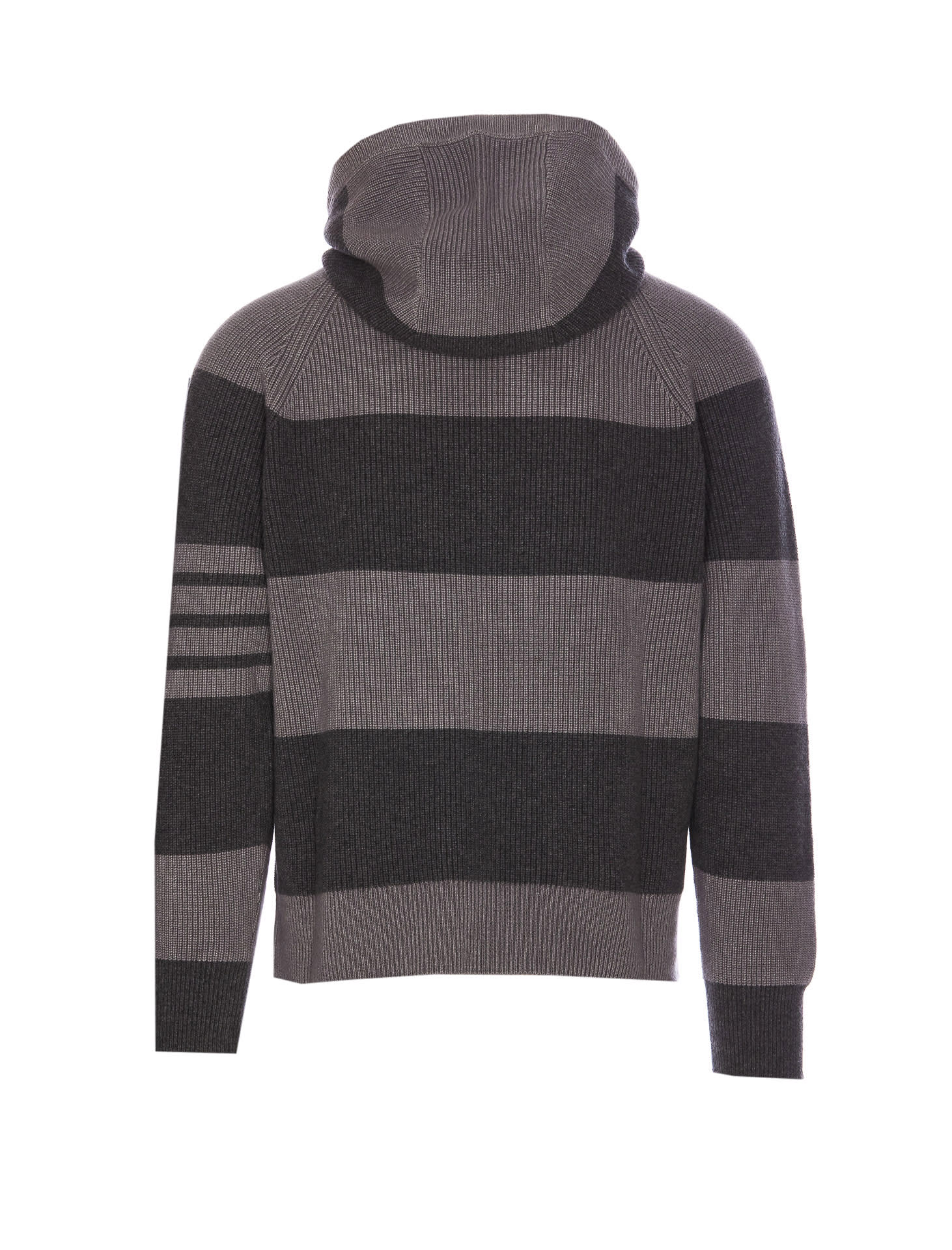 Shop Thom Browne Garment Dye Hoodie In Grey