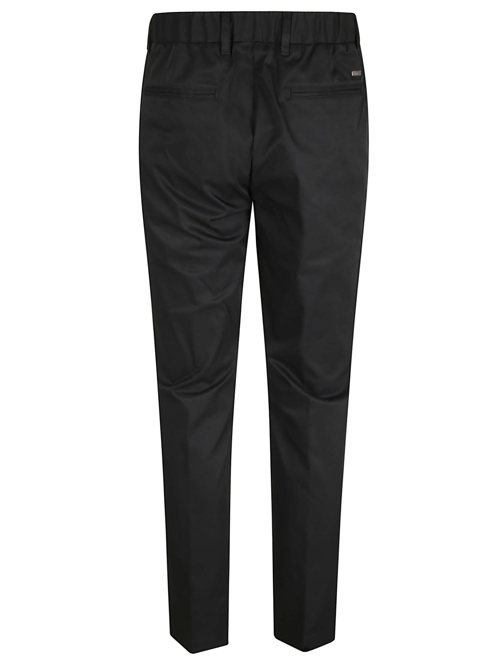Herno Cotton Feel Trousers In Black