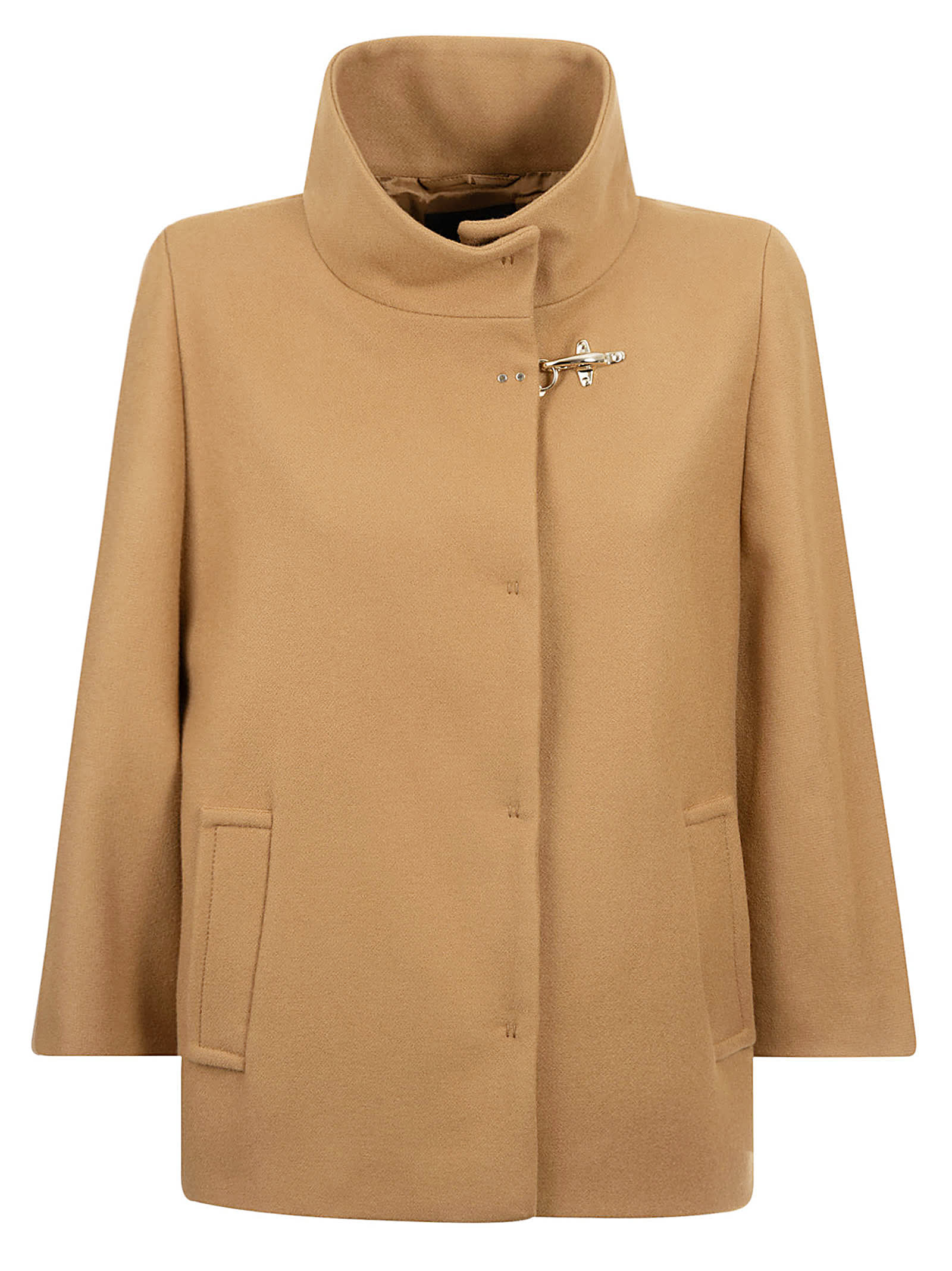 High Neck Toggle Lock Jacket