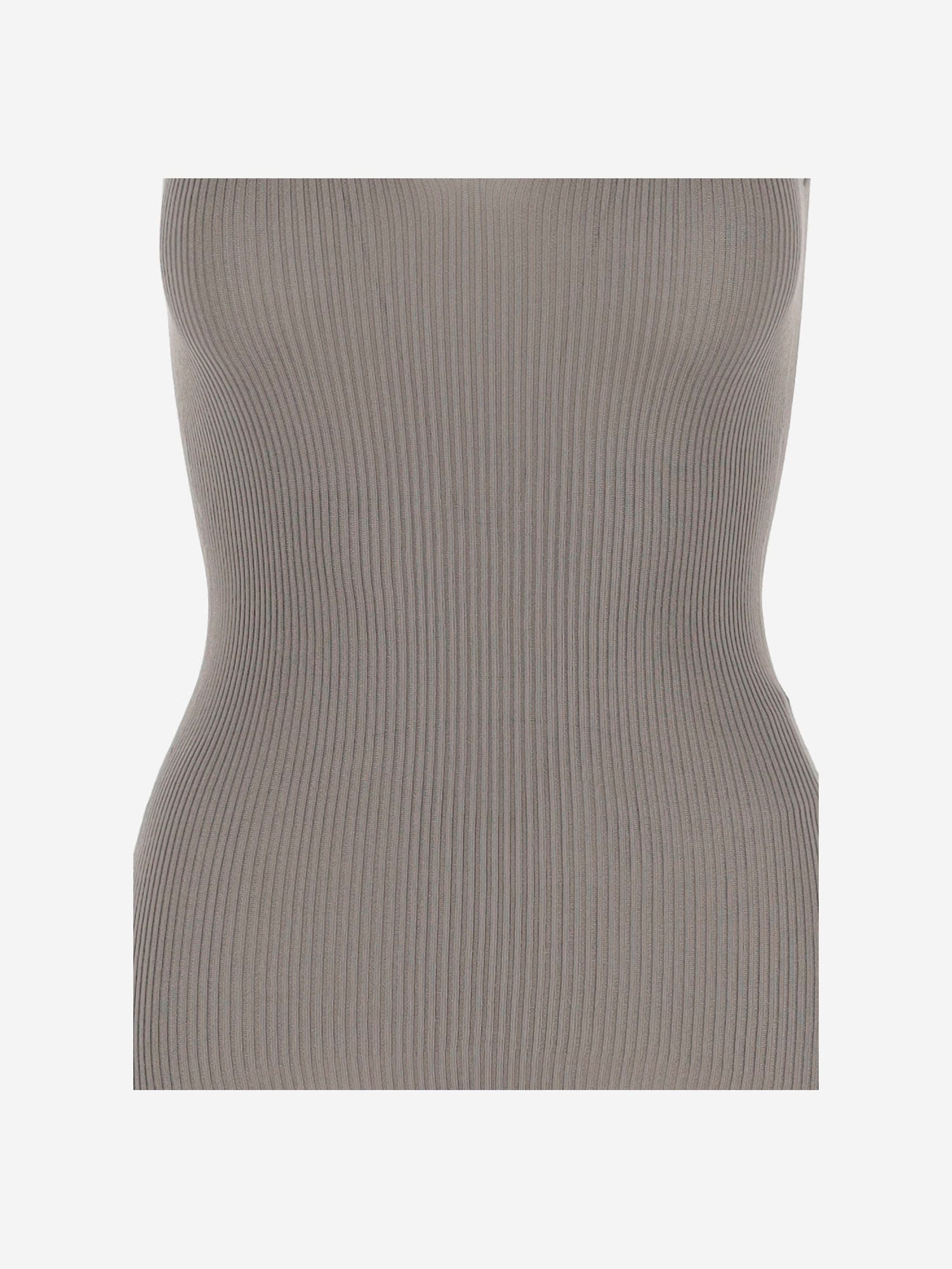Sa Su Phi Silk Tank Top In Beige